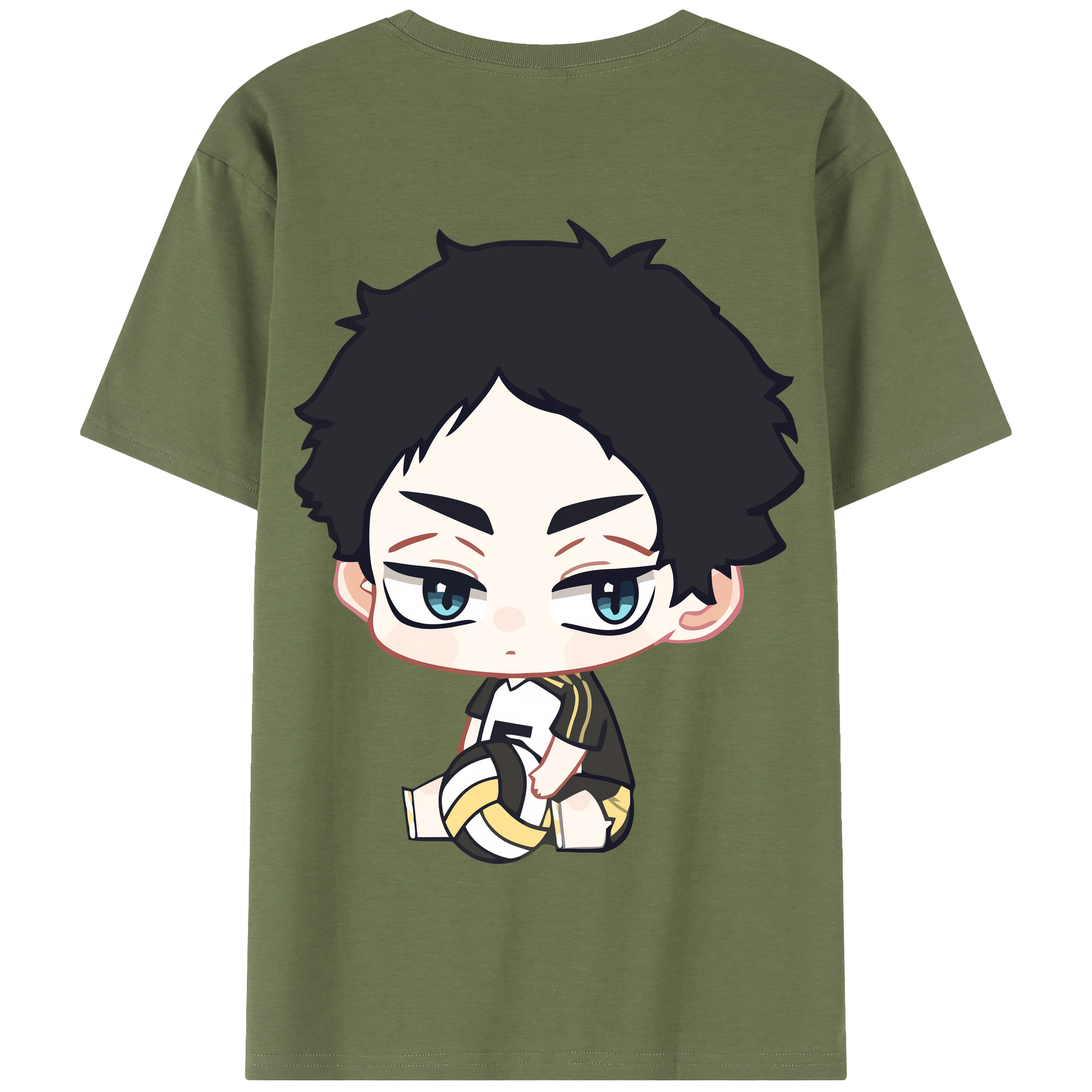 （画像用） ハイキュー!! Haikyu!! 綿100％半袖Tシャツ（背面プリント）
